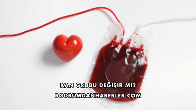 Kan Grubu Değişir mi?